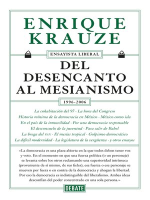 cover image of Del desencanto al mesianismo (1996-2006)